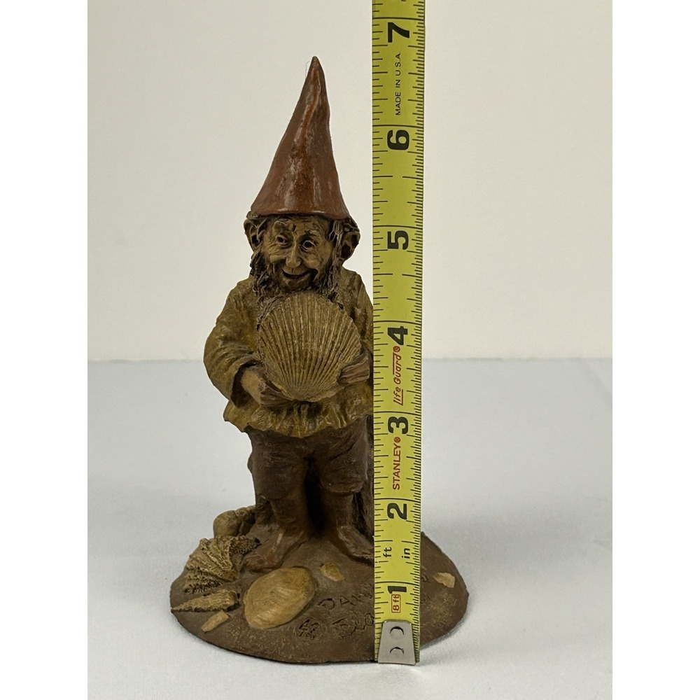 Tom Clark Gnome Pawley #42 Cairn Studio 1984 Shell Beach Figurine Vintage - Picture 9 of 9